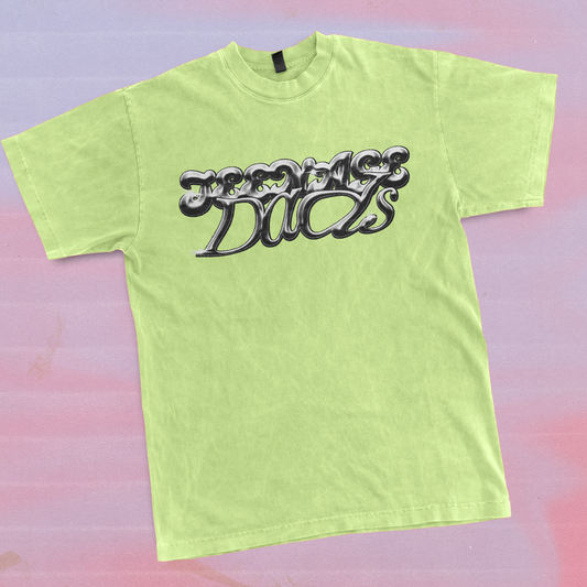 Teenage Dads Chrome Tee - Lime